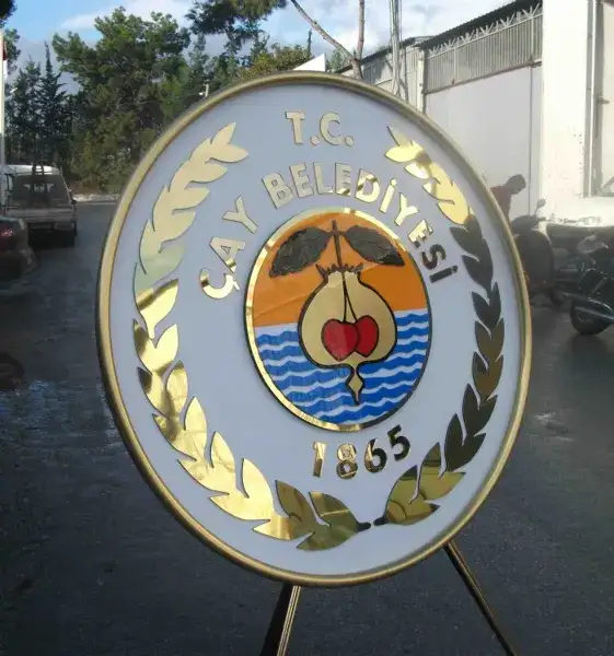 Çay Belediyesi Metal Çelenk