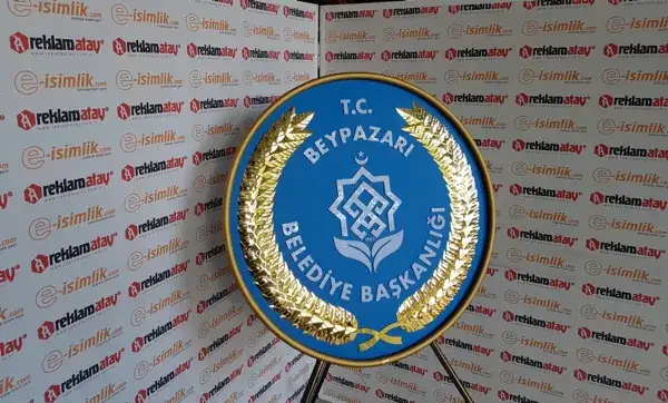 Beypazarı Belediye Başkanlığı Metal Çelenk