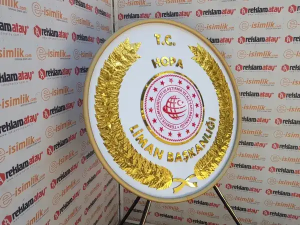 Hopa Liman Başkanlığı Metal Çelenk
