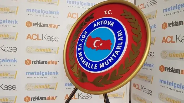 70 cm Ekonomik Çelenk Artova Köy ve Mahalle Muhtarları