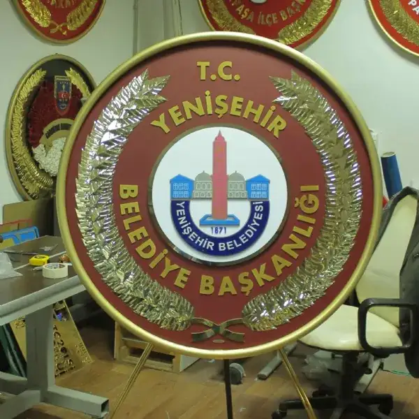 Yenişehir Belediyesi Metal Çelenk