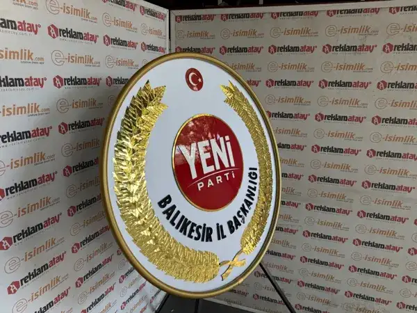 Yeni Parti Başkanlık Metal Çelengi – Teşkilat Tören Modeli