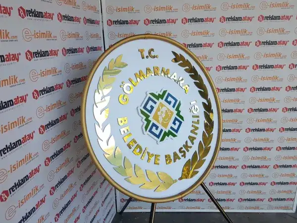 Gölmarmara Belediyesi Metal Çelenk