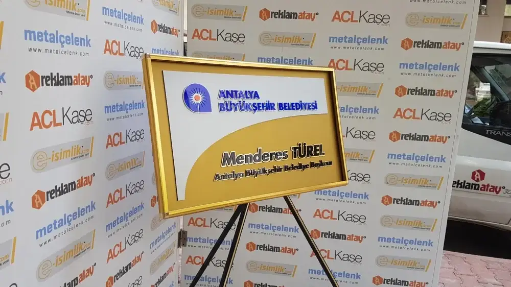 Antalya Büyükşehir Belediyesi Metal Çelenk