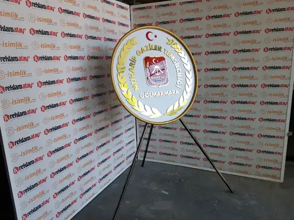 Gölmarmara Türkiye Muharip Gaziler Derneği (TÜMGAZİDER) Metal Çelenk — Fotoğraf 4