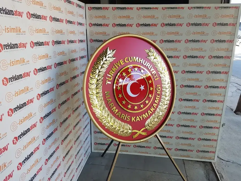 Marmaris Kaymakamlığı Metal Çelenk
