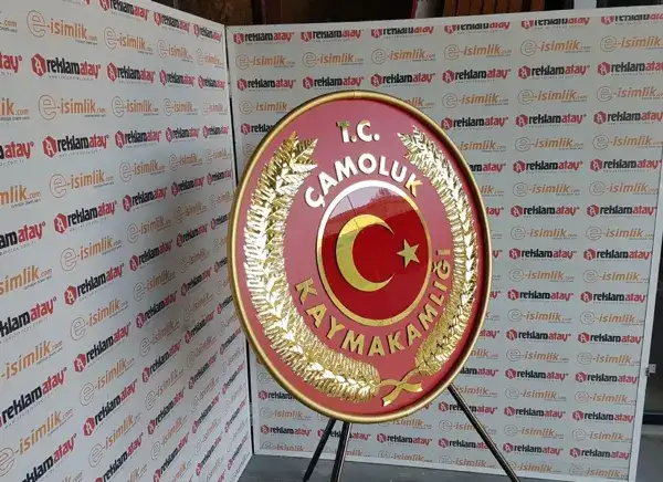 Çamoluk Kaymakamlığı Metal Çelenk