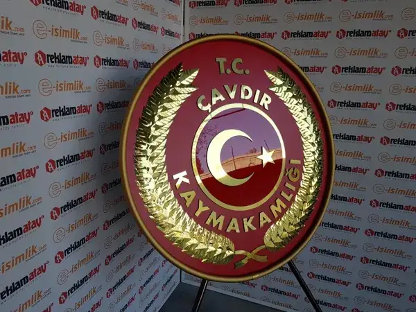 Çavdır Kaymakamlığı Metal Çelenk