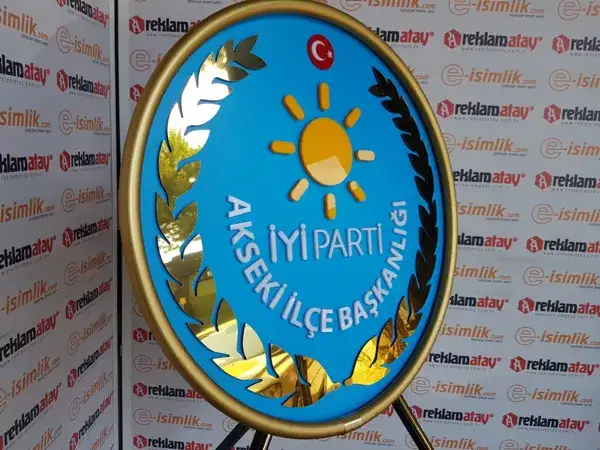 Akseki İlçe Başkanlığı İYİ Parti Metal Çelenk