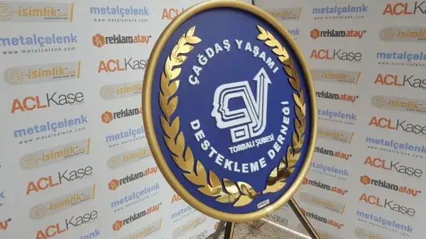 70 cm Metal Çelenk – Çağdaş Yaşamı Destekleme Derneği — Fotoğraf 2