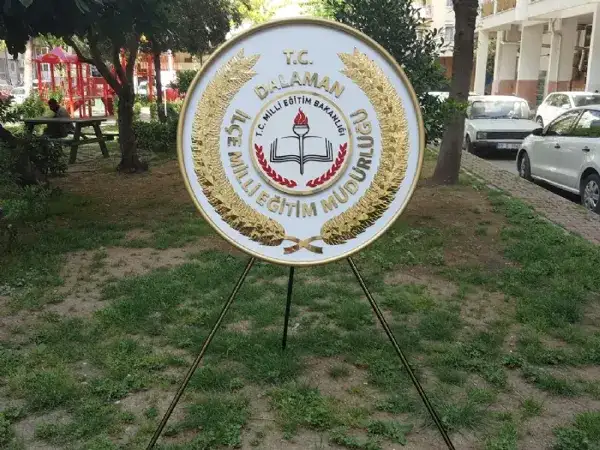 Metal Çelenk Dalaman Millî Eğitim