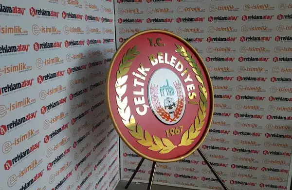 Çeltik Belediyesi Metal Çelenk