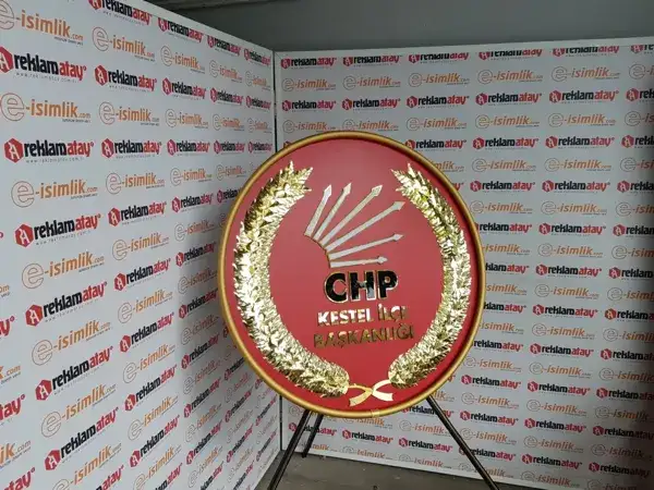 Kestel İlçe Başkanlığı CHP Metal Çelenk
