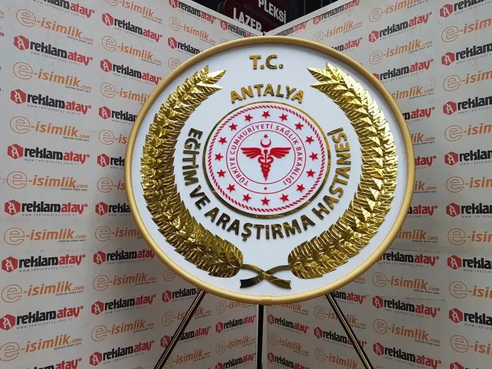 Antalya Eğitim ve Araştırma Hastanesi Metal Çelenk