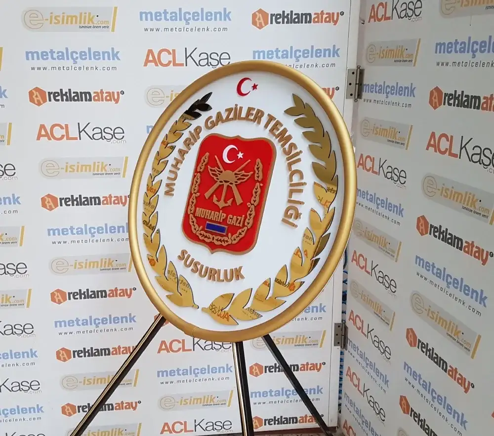 Metal Çelenk Susurluk Muharip Gaziler Derneği