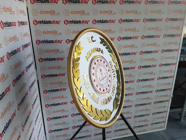 Aslanapa İlçe Millî Eğitim Metal Çelenk