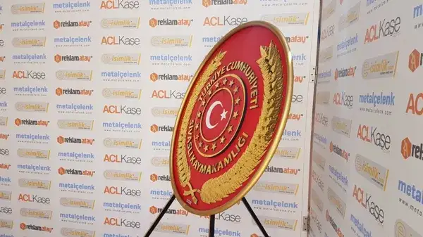 100 cm Metal Çelenk Standart – Sivaslı Kaymakamlığı — Fotoğraf 2