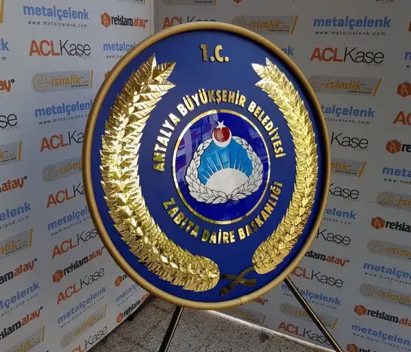 Zabıta Metal Çelengi Antalya Büyükşehir Belediyesi — Fotoğraf 2
