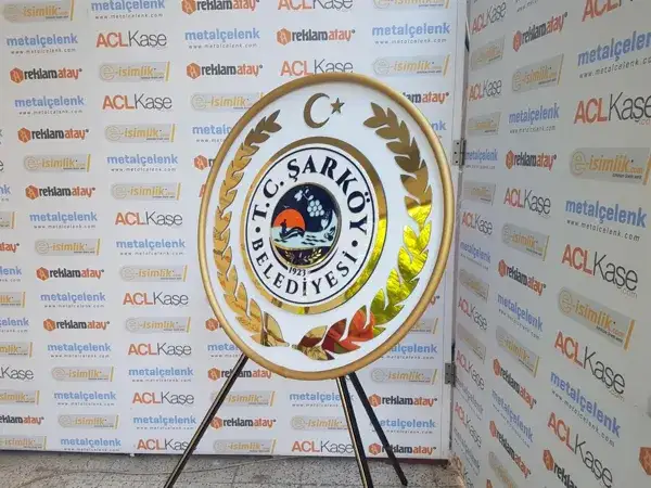 Şarköy Belediyesi Metal Çelenk