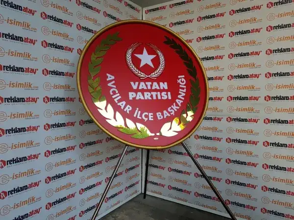 Vatan Partisi Avcılar İlçe Başkanlığı Metal Çelenk — Fotoğraf 4