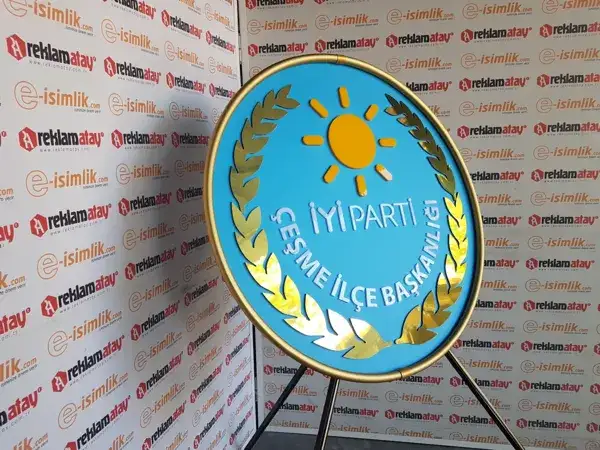 İYİ Parti Metal Çelenk Çeşme İlçe Başkanlığı