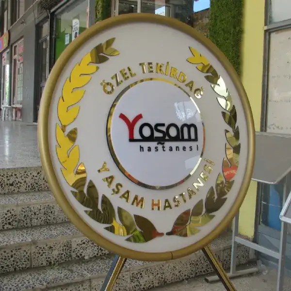 Özel Tekirdağ Yaşam Hastanesi Metal Çelenk