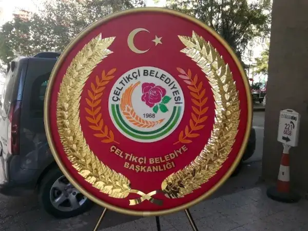 Çeltikçi Belediyesi Metal Çelenk
