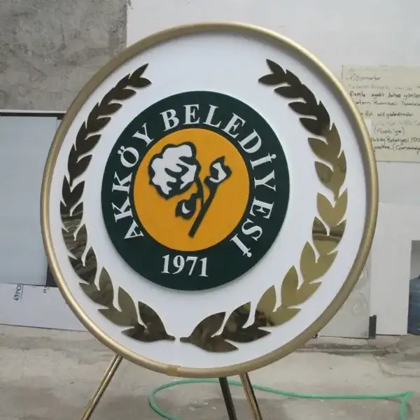 Akköy Belediyesi Metal Çelenk