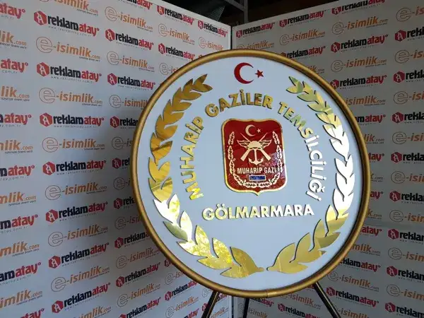 Gölmarmara Türkiye Muharip Gaziler Derneği (TÜMGAZİDER) Metal Çelenk