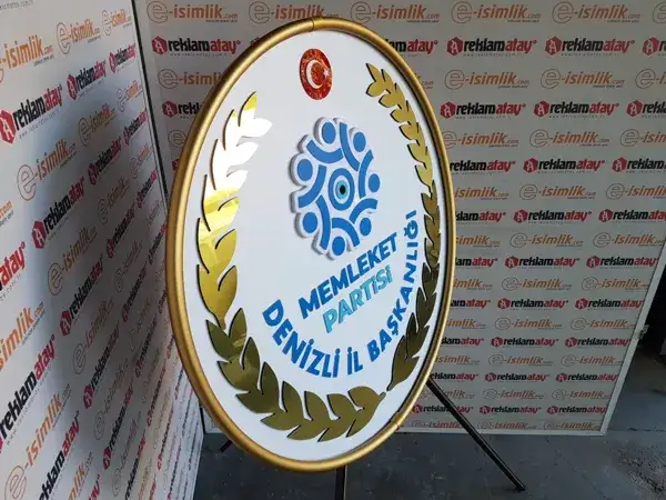 Memleket Partisi Denizli Metal Çelenk
