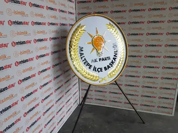 AK Parti Maltepe İlçe Başkanlığı Metal Çelenk