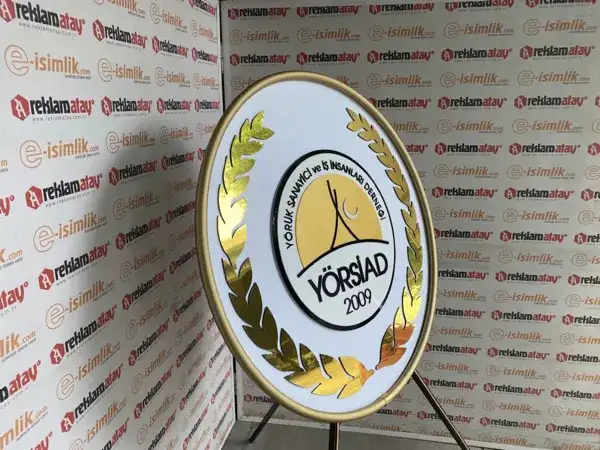 YÖRSİAD Dernek Metal Çelenk