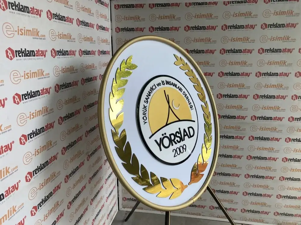 YÖRSİAD Dernek Metal Çelenk