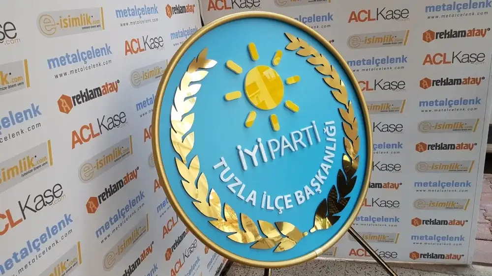 İYİ Parti Metal Çelenk Tuzla