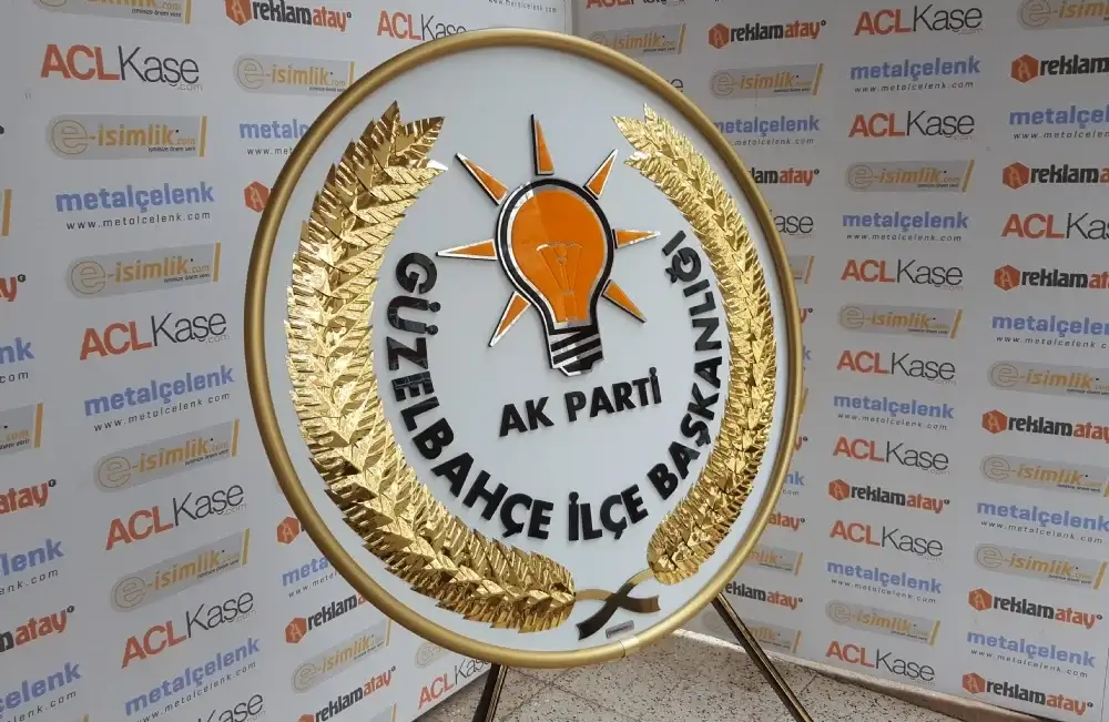 100 cm Metal Çelenk Standart – AK Parti Güzelbahçe İlçe Başkanlığı