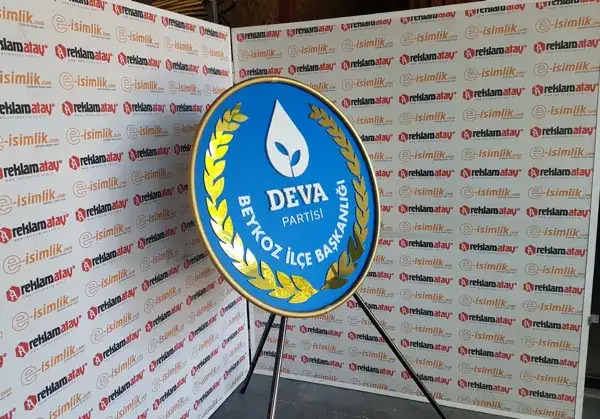 DEVA Partisi Metal Çelenk, Beykoz İlçe Başkanlığı