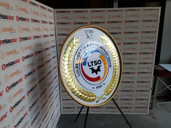 Lüleburgaz Esnaf ve Sanayi Odası Metal Çelenk — Fotoğraf 3