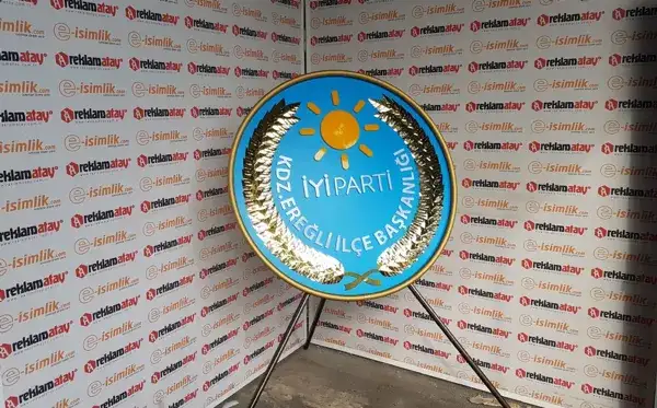 Kdz. Ereğli İlçe Başkanlığı İYİ Parti Metal Çelenk — Fotoğraf 7