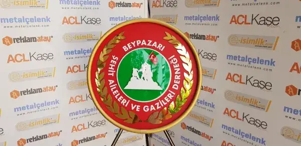 Beypazarı Şehit Aileleri Metal Çelenk
