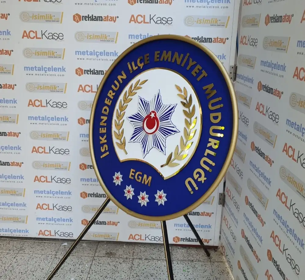 Polis Metal Çelenk İskenderun İlçe Emniyet Müdürlüğü
