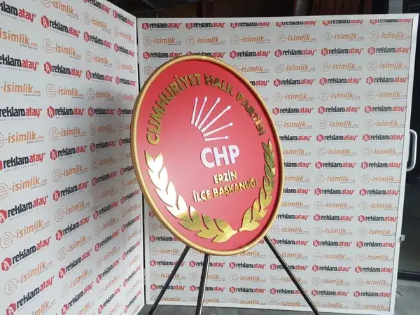 CHP Metal Çelenk Erzin İlçe Başkanlığı