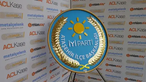 İYİ Parti Metal Çelenk – Ataşehir İlçe Başkanlığı — Fotoğraf 3