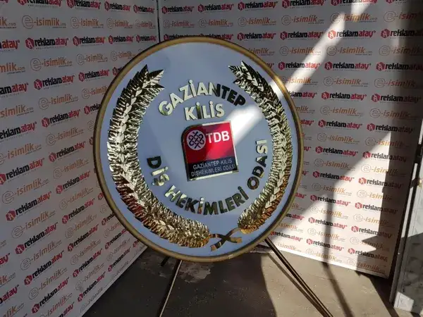 Gaziantep Kilis Diş Hekimleri Odası Metal Çelenk