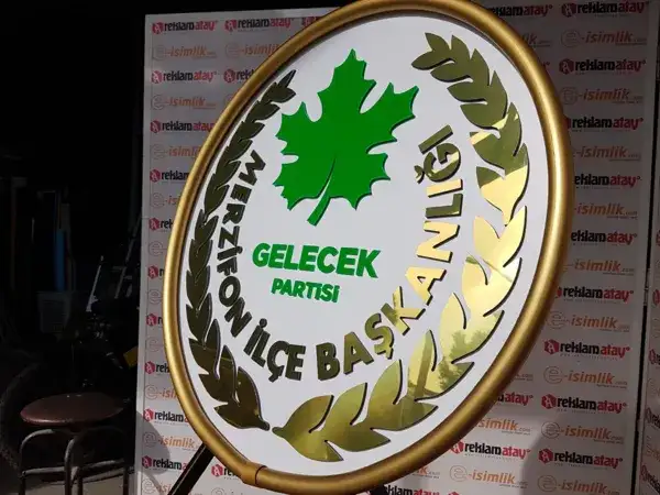 Gelecek Partisi Metal Çelenk 70 cm Ekonomik