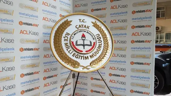 Çatak İlçe Millî Eğitim – Metal Çelenk — Fotoğraf 2