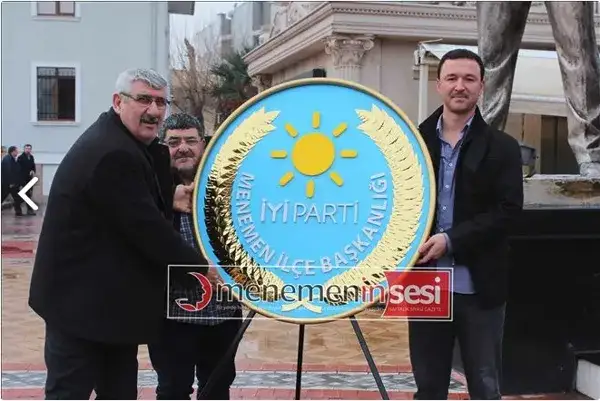 İYİ Parti Metal Çelenk 100 cm Standart — Fotoğraf 4