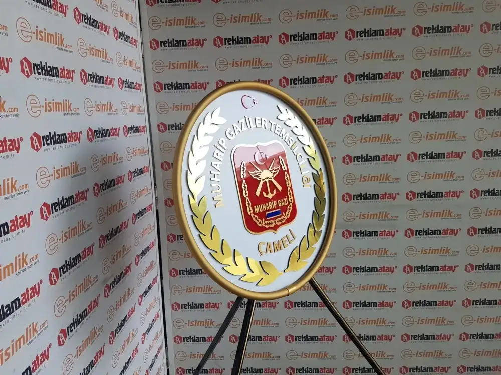 Çameli Muharip Gaziler Temsilciliği Metal Çelenk