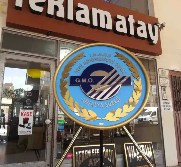 Gemi Mühendisleri Odası Metal Çelenk