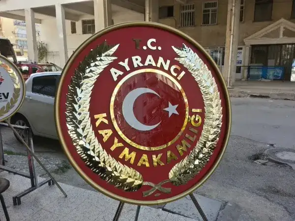 Ayrancı Kaymakamlığı Metal Çelenk