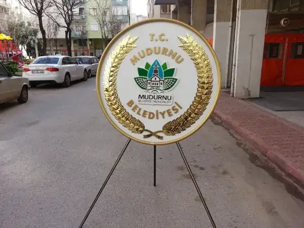 Mudurnu Belediyesi Metal Çelenk